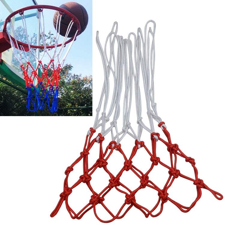 Regular Edition Polyester Rope Basketball Frame Net (White Red Blue), Regular Edition