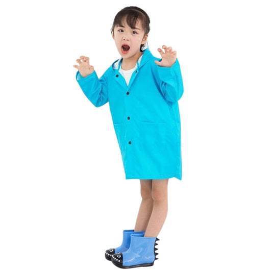 Cartoon Dinosaur Children Fashion Raincoat Size: L