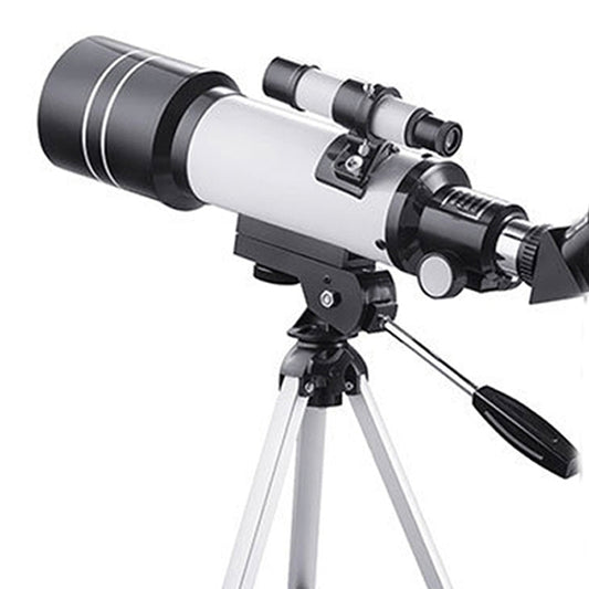 WR852 16x/66x70 High Definition High Times Astronomical Telescope with Tripod, 66x70 White