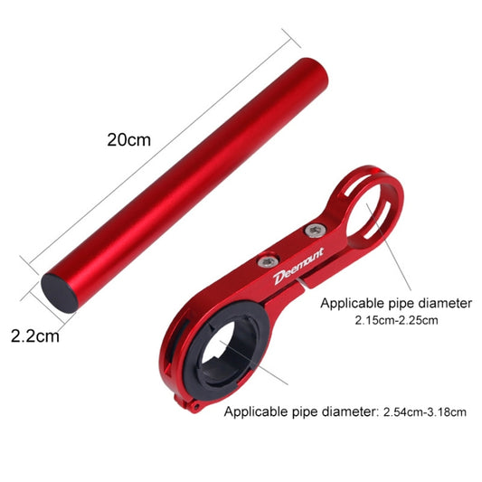 HLD-208 Mountainous Bicycle Carbon Fiber Handlebar Extension Frame Flashlight Bracket, Carbon Fiber Red, Carbon Fiber Black, Carbon Fiber Blue