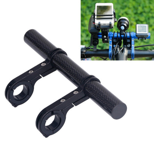 HLD-208 Mountainous Bicycle Carbon Fiber Handlebar Extension Frame Flashlight Bracket, Carbon Fiber Red, Carbon Fiber Black, Carbon Fiber Blue