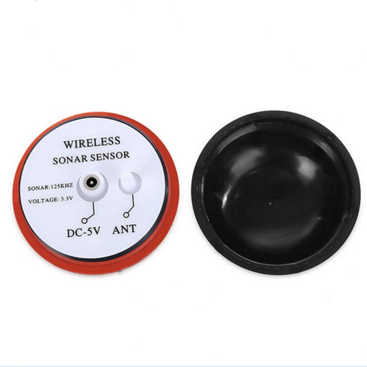 XJ-01 Wireless Fish Detector 125KHz Sonar Sensor 0.6-36m Depth Locator Fishes Finder with 2.4 inch LCD Screen & Antenna, Built-in Water Temperature Sensor, XJ-01
