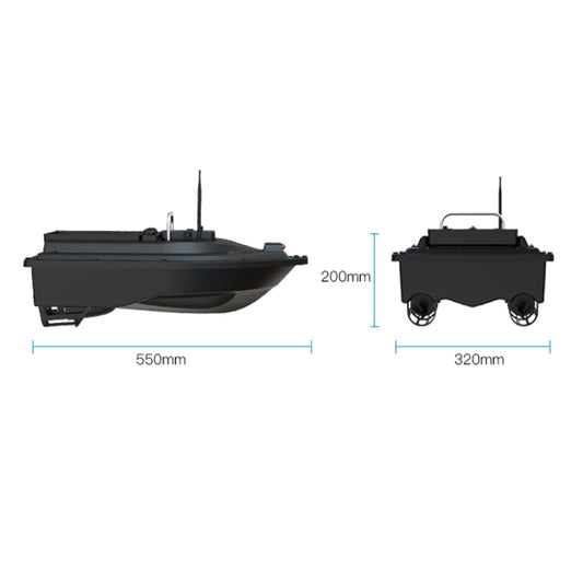 D16B GPS Double Motors Outdoor Rc Bait Fishing Boat, EU Plug, D16B GPS (EU Plug), D16B GPS (US Plug)