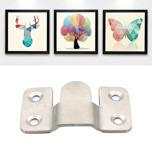 20 PCS Stainless Steel Picture Frame Hanging Code Mirror Fastener, Size: L, L 20 PCS