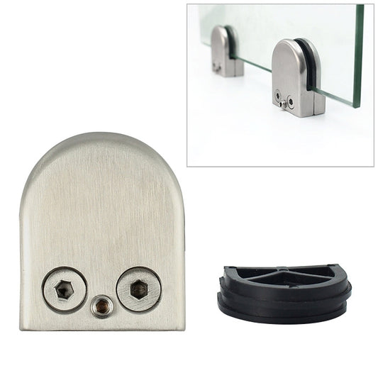 8-12mm Flat Bottom Matte Polished 201 Stainless Steel Fixed Clip Railing Glass Wood Layer Board Clamp Bracket, 8-12mm, Flat Bottom, 201 Stainless Steel