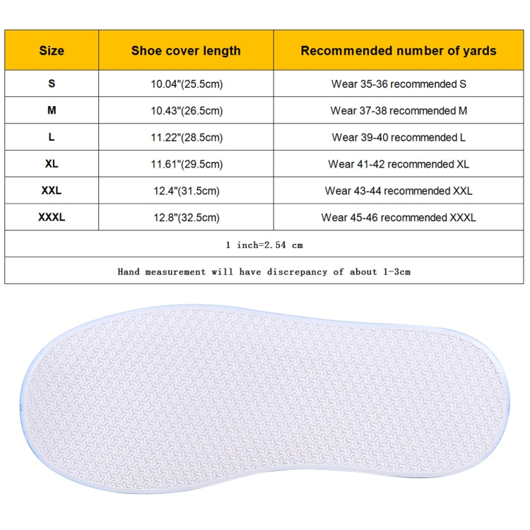 Textured non-slip sole of waterproof PVC shoe covers in coffee-brown