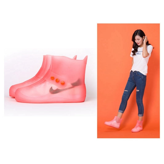 Fashion Integrated PVC Waterproof Non-slip Shoe Cover with Thickened Soles Size: 38-39, Size: 38-39