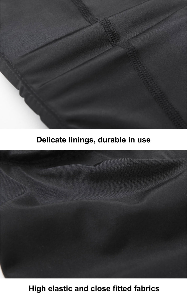 Black elastic knee support sleeve fabric with stitched seams