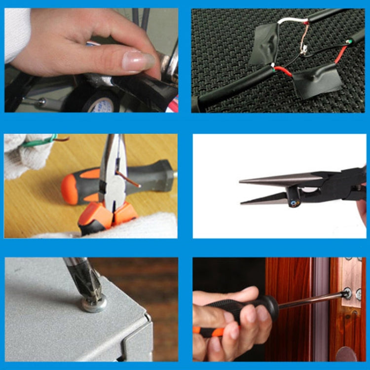 Assorted repair tools in use, including screwdrivers, pliers, and hammering actions