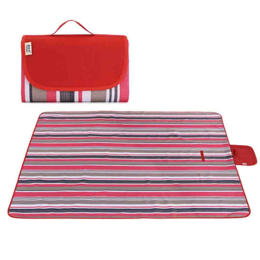 Portable Outdoor Widen Camping Mat Waterproof Oxford Cloth Foldable Lawn Moisture-proof Mat, Size: 145*180cm, Random Color and Style Delivery, Size: 145x180cm