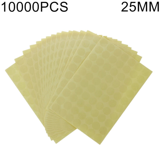Translucent round self-adhesive sealing stickers, 25mm diameter, 10000 pack