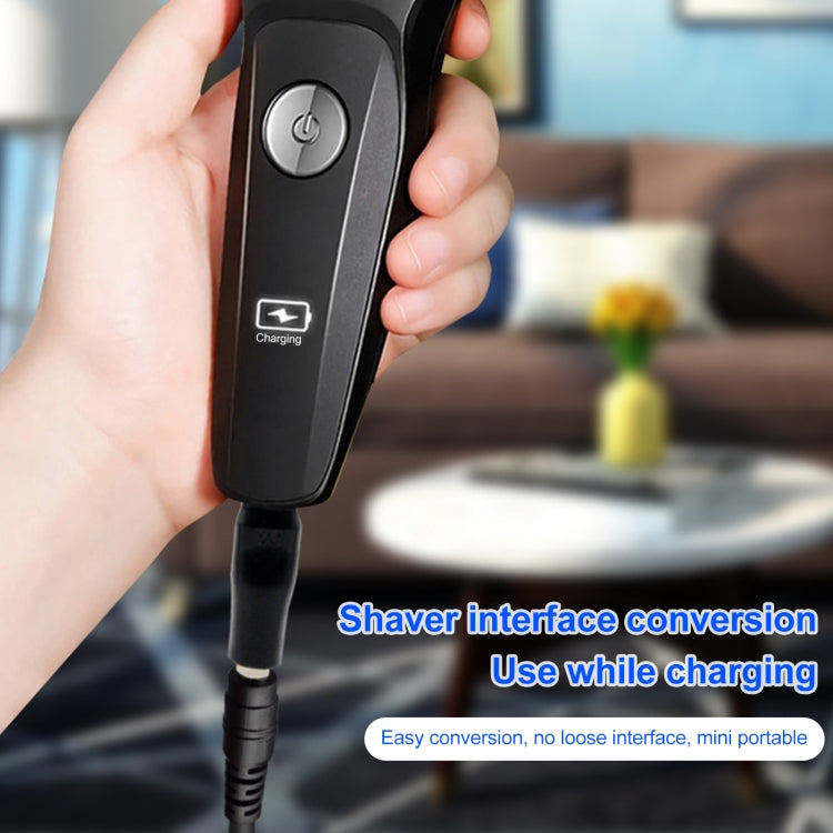 Black DC power adapter with built-in power button and attached cable