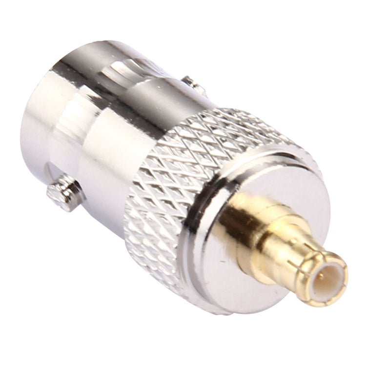 MCX-male end of RF adapter, silver body and gold center pin
