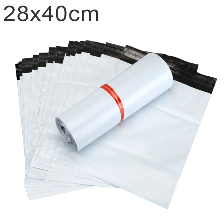 Waterproof plastic express packaging bags, silver and dark grey rolls, 28x40cm