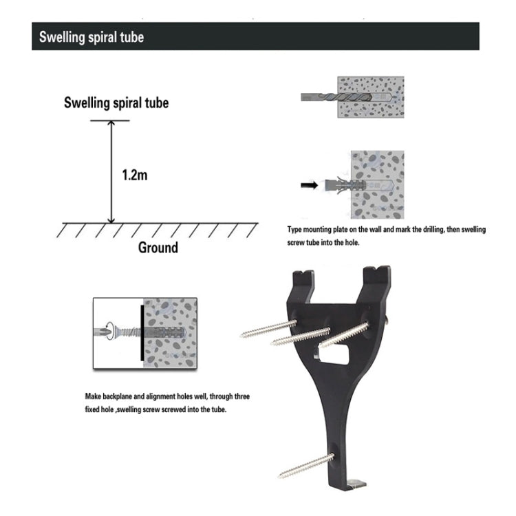 Fingerprint time attendance clock mounting and grounding installation diagram