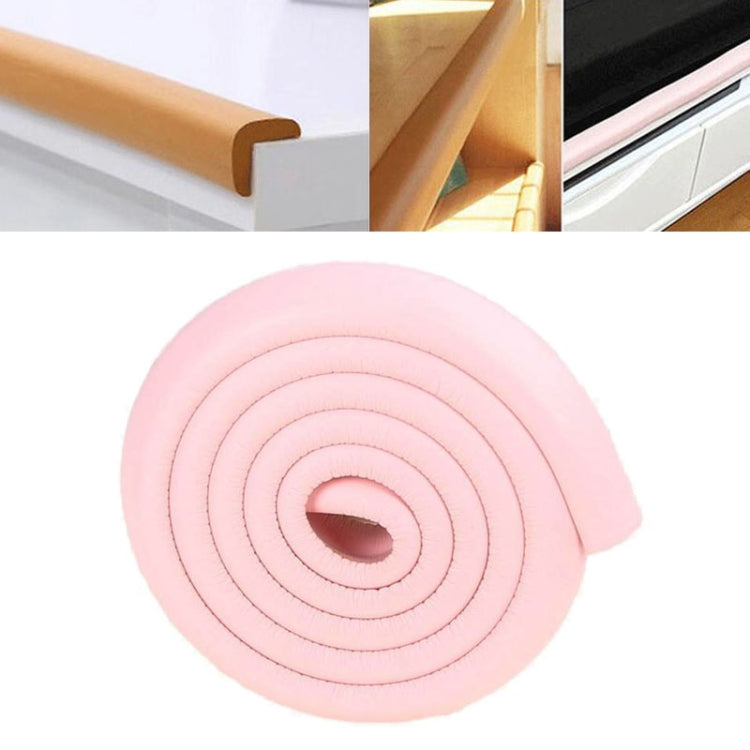 Baby edge cushion foam with self-adhesive tape, pink rolled edge guard