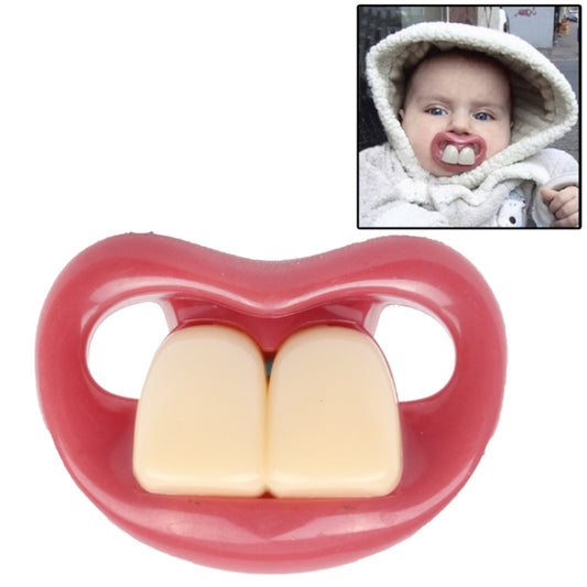 Safe Funny Two Front Teeth Silicone Baby Nipple, Funny Baby Nipple