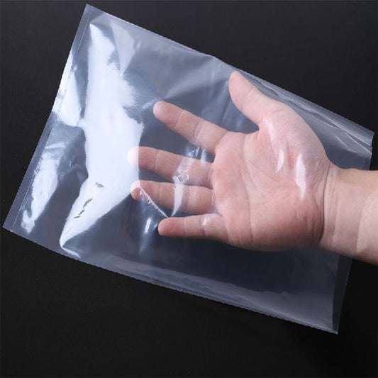100 PCS Sealer Closer Machine Special Transparent Plastic Bag with Customized Logo & Design, Size: 23cm x 33cm, 21 x 34cm