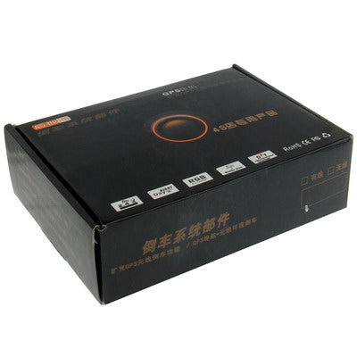 Waterproof wireless rear view camera product box with printed labels