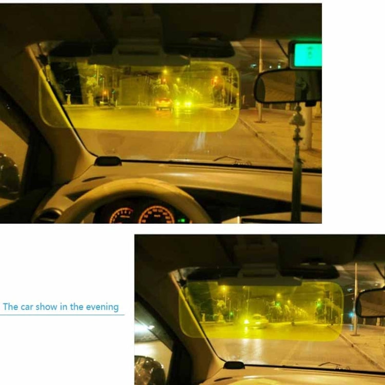 Car anti-glare driving mirror accessory on sun visor