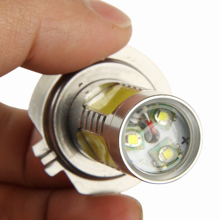 H7 21W White LED Fog Light for Vehicles, DC 12-24V