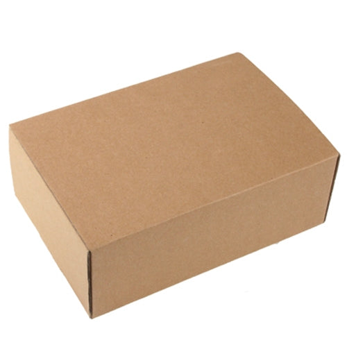 Brown cardboard shipping box for an OBDII diagnostic cable