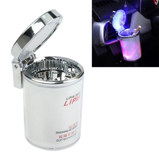 Portable 7 Color LED Light Car Automobile Ashtray Cigarette Holder, Size: 66 x 99 mm, 7 Color LED Light