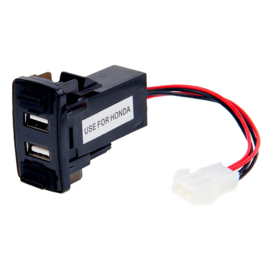 Smart Phone 001 3.3A 2 Ports USB Car Charger Adapter for iPhone 6 / iPad Air, Compatible with HONDA, 001