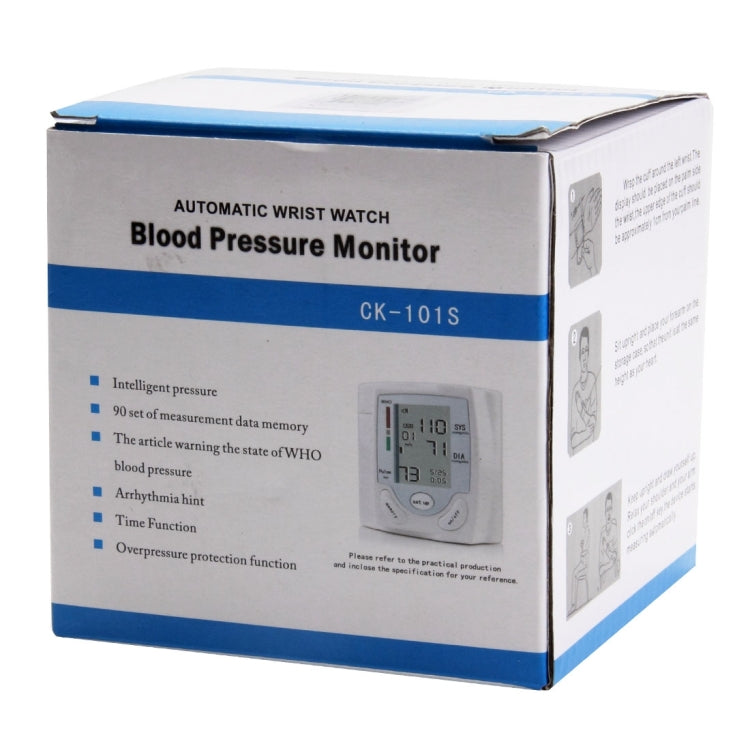 Retail box for CK-101S automatic wrist blood pressure monitor