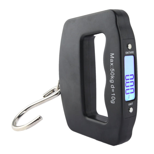 50kgx10g LCD Electronic Travel Luggage Hook Weight Scale, 50kgx10g