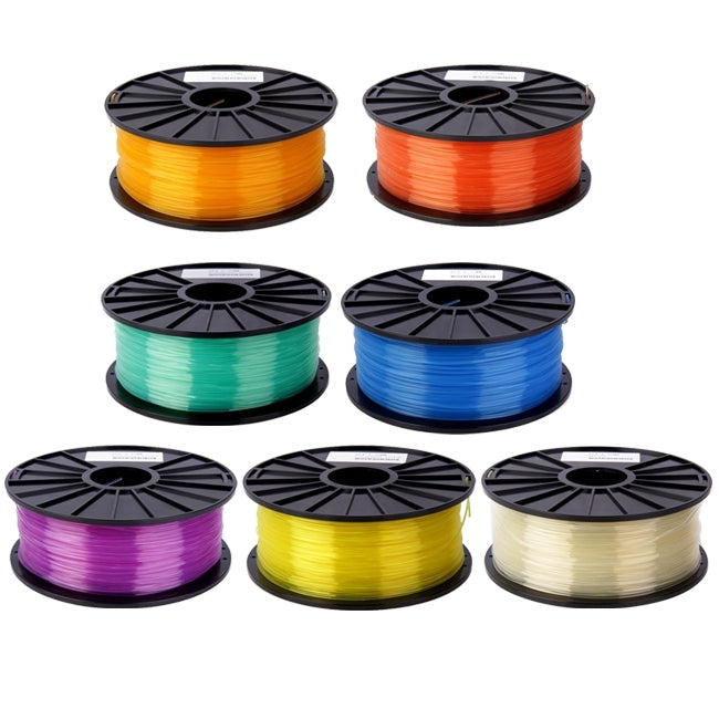 PLA 3.0 mm Transparent 3D Printer Filaments, about 115m