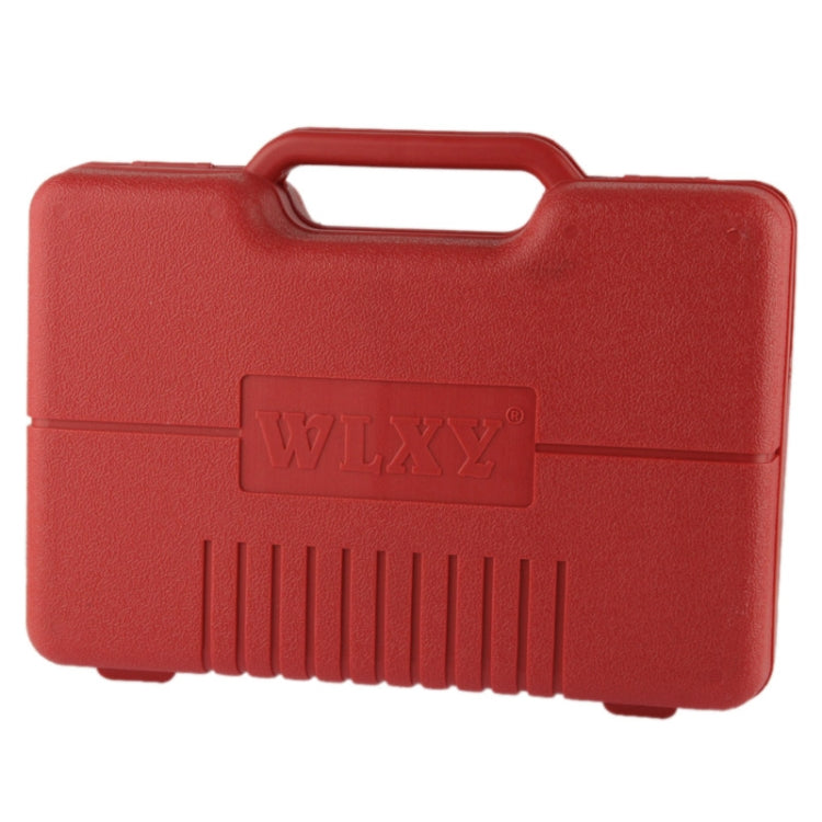 Red hard tool case with WLXY logo and carry handle