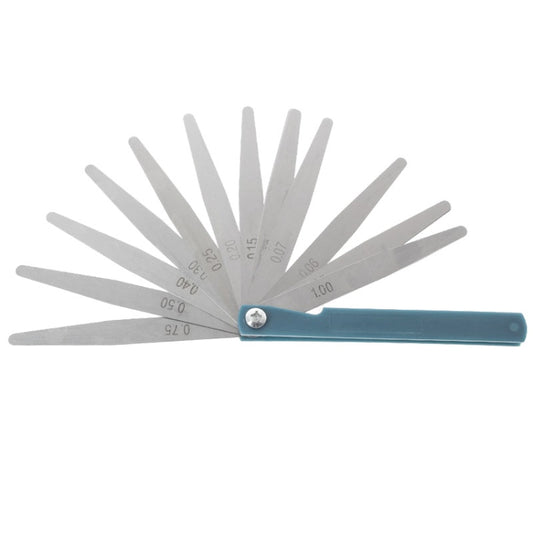 0.02 to 1mm Thickness 17 Blades Gap Metric Filler Feeler Gauge Measure Tool, 0.02 to 1mm Measure Tool