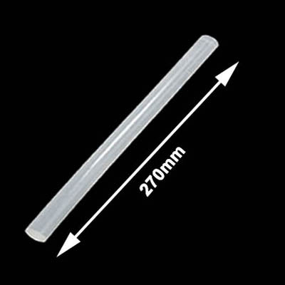 10x Practical Transparent White Hot Melt Glue Stick, Size: 270 x 11mm (10pcs in one packaging, the price is for 10pcs), 270 x 11mm