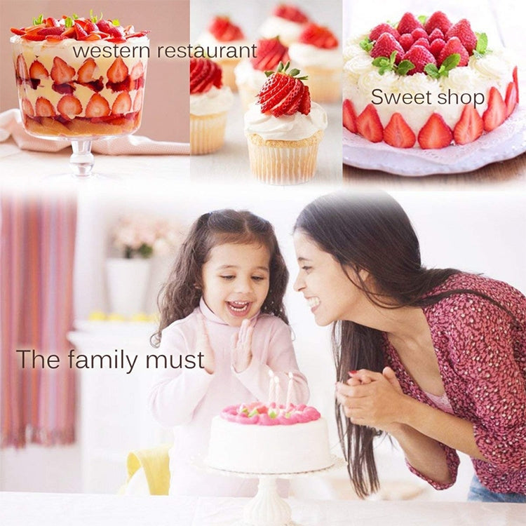 Kitchen Tool Plastic Strawberry Slicer Fruit Knife with Stainless Steel Blade, Strawberry Slicer