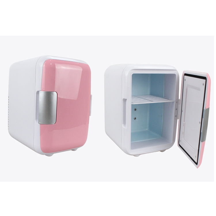 4L mini electric car coolers, pink and blue; one door open showing interior