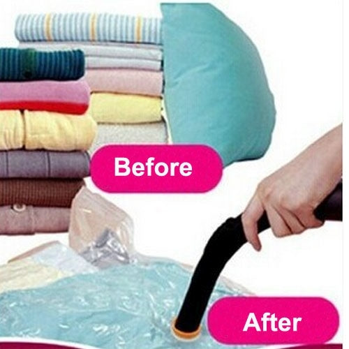 PE + PET Large Vacuum Pumping Compression Bags / Pouch Clothes Quilt Finishing Dust Bag Pouch, Single Pack, Compression Bags