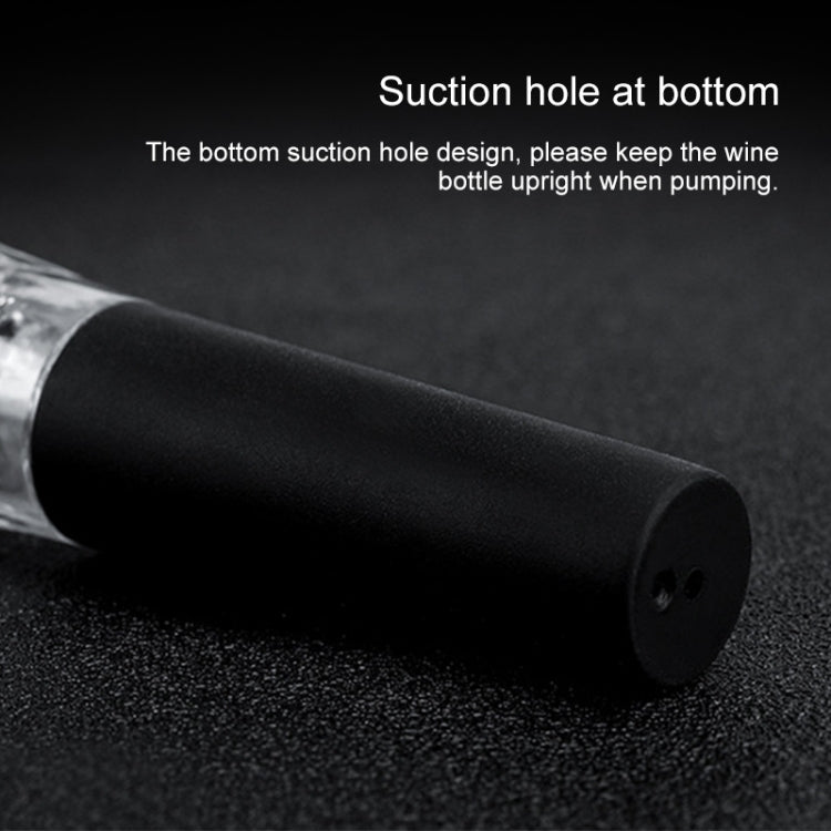 Close-up of black vacuum stopper base with suction holes