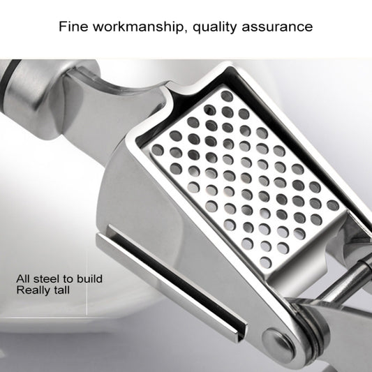 Food Grade 304 Stainless Steel Garlic Press Presser Crusher Slicer, 304 Stainless Steel