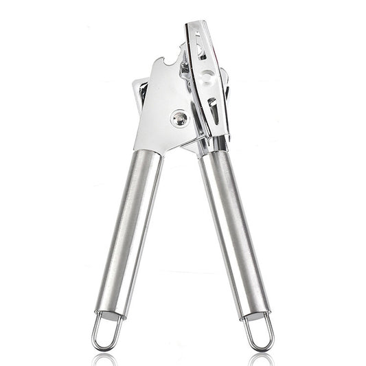Multi-Functional Stainless Steel Can Bottle Opener, Silver