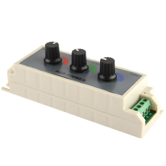 3 Channel RGB LED Dimmer Controller for LED Light Strip DC12-24V, Output Current: 3A