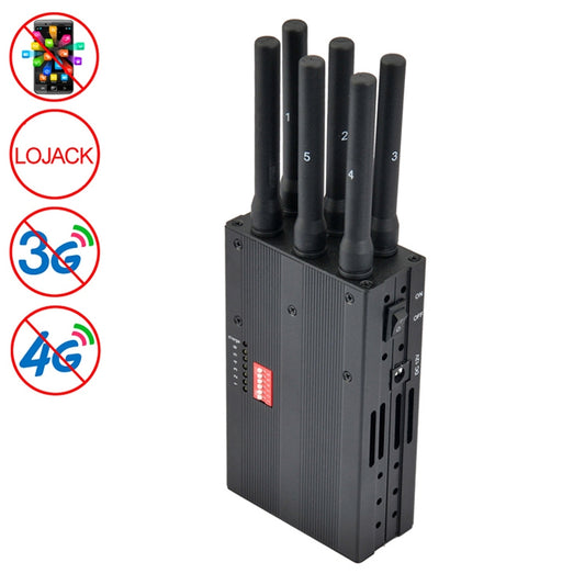 GSM / CDMA / DCS / PCS / 3G / 4G / LOJACK Mobile Phone Signal Breaker / Jammer / Isolator, Coverage: 20meters (JAX-121A-6A), GSM / CDMA / DCS / PCS / 3G / 4G / LOJACK