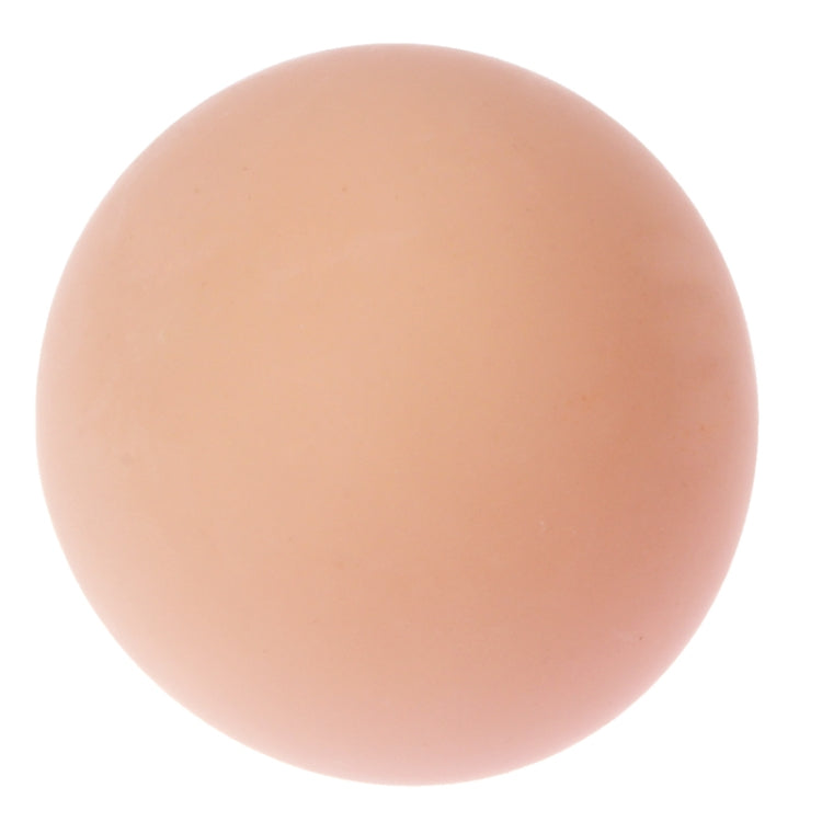 Breast-shaped soft stress toy, smooth beige surface