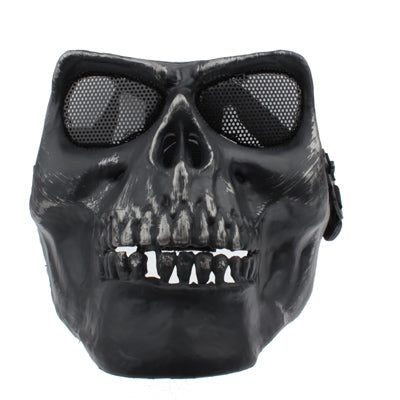 High Intensity Terrifying Evil Facepiece Skeleton Anti BB Bomb Face Mask with Elastic Bands