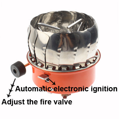 Portable Aluminum-Magnesium Alloy Wind Camping Stove, Magnesium Alloy