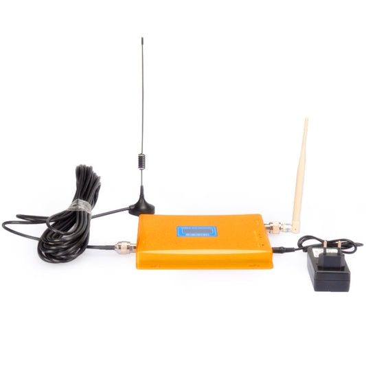 Mobile 3G signal booster repeater kit with external antennas, cables, and power adapter