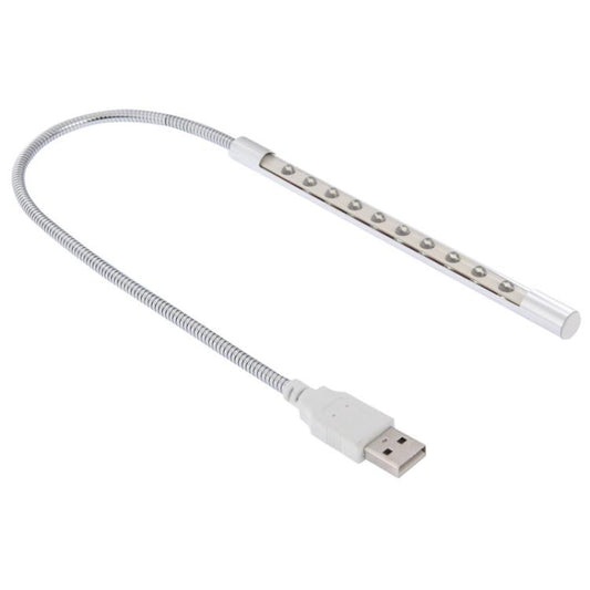 10-LED, 1W, White Light, 10-LED (Silver)