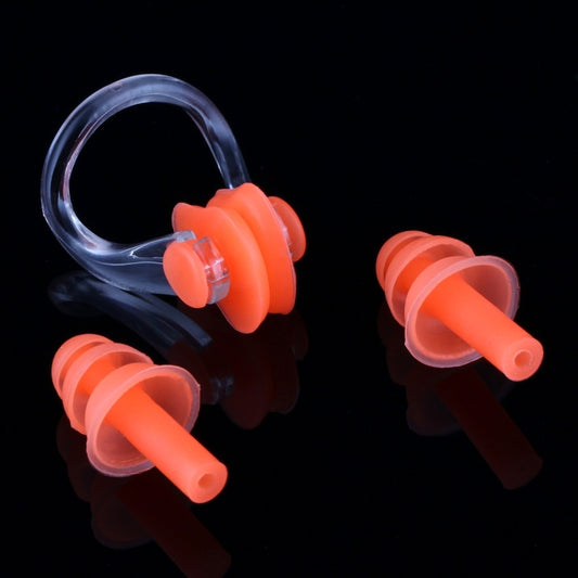 Soft Silicone Swimming Nose Clip and Ear Plug Set Earplug, Random Color Delivery, Ear Plug Set, Ear Plug Set(Blue)