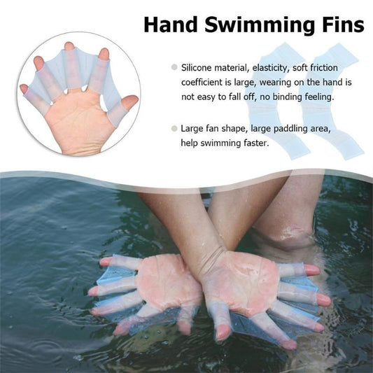 Finger Flexible Silicone Swimming Gloves (Large Size), Size : S Green, Size : M Green, Size : L Green