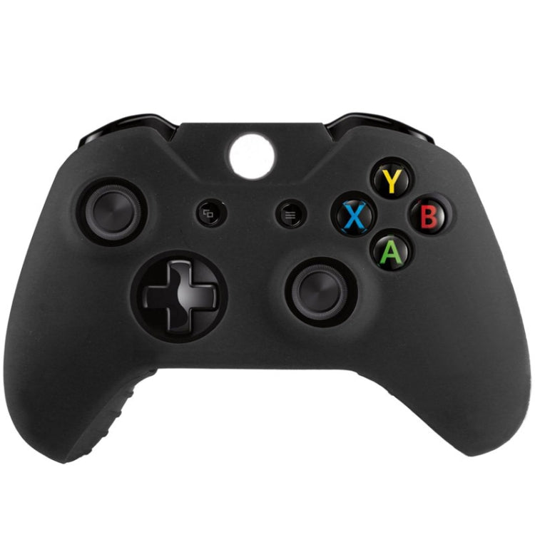 Black silicone protective game controller case with cutouts for buttons and thumbsticks